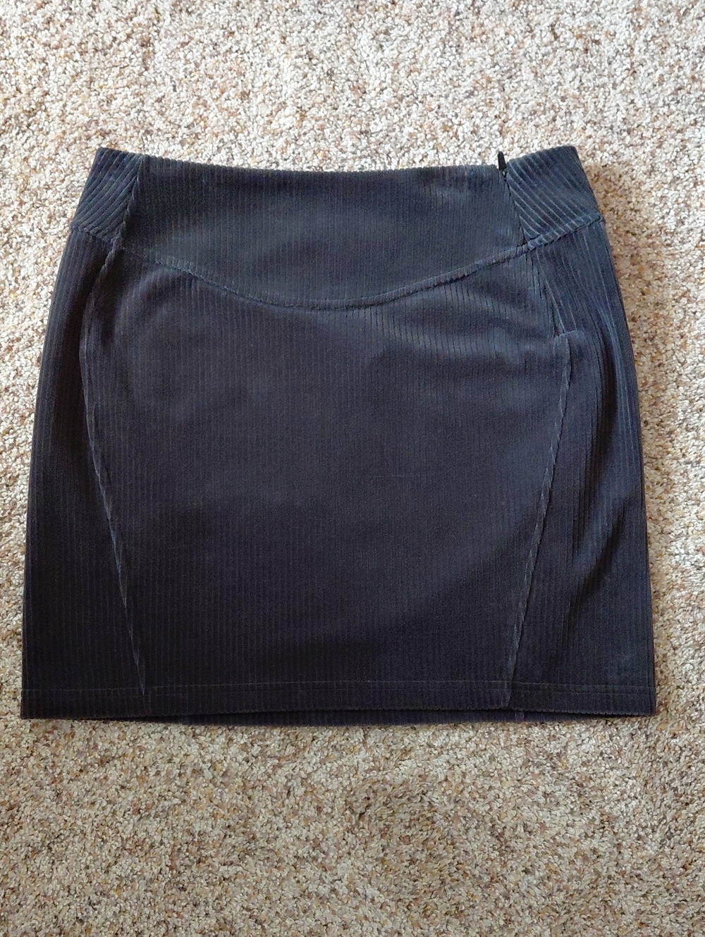 lululemon athletica Black Corduroy Mini Pencil Skirt